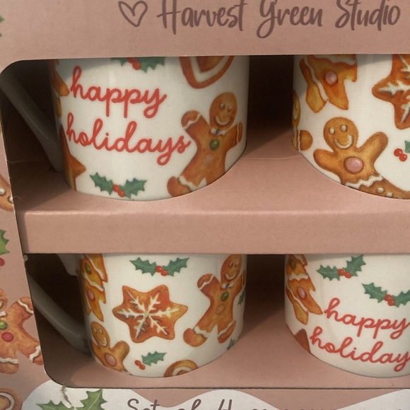 Harvest Green Studio Gingerbread Espresso Cups - Picture 2 of 8
